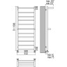 Полотенцесушитель водяной TERMINUS ХЕНДРИКС плюс П11 500x1086 4620768886867